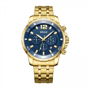 Baogela Quartz Men Gold Watch Top Brand Luxury Armity Wrist Wastes Clock Men Relogio Masculino Business Wristwatch 22700