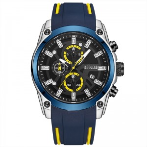 Baogela Men \\\\\'s Military Sport يشاهد الرجال مقاومًا للماء الأزياء الزرقاء السيليكون حزام Wristwatch Man Luxury Top Top Luminous Watch 22705